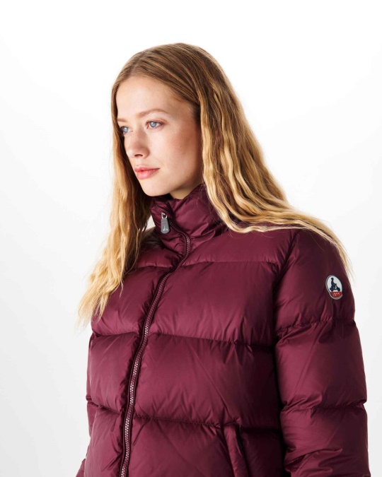 Quiltet Dunjakke Aubergine Cardiff Jott
