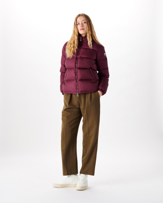 Quiltet Dunjakke Aubergine Cardiff Jott