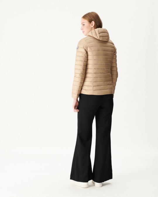 Let Dunjakke Med Hætte Jott Beige Cloe